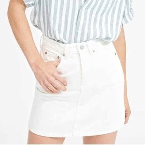 Everlane White Denim Jean Skirt Sz 30